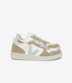 Damen VEJA V-10 LEATHER WHITE NATURAL SAHARA