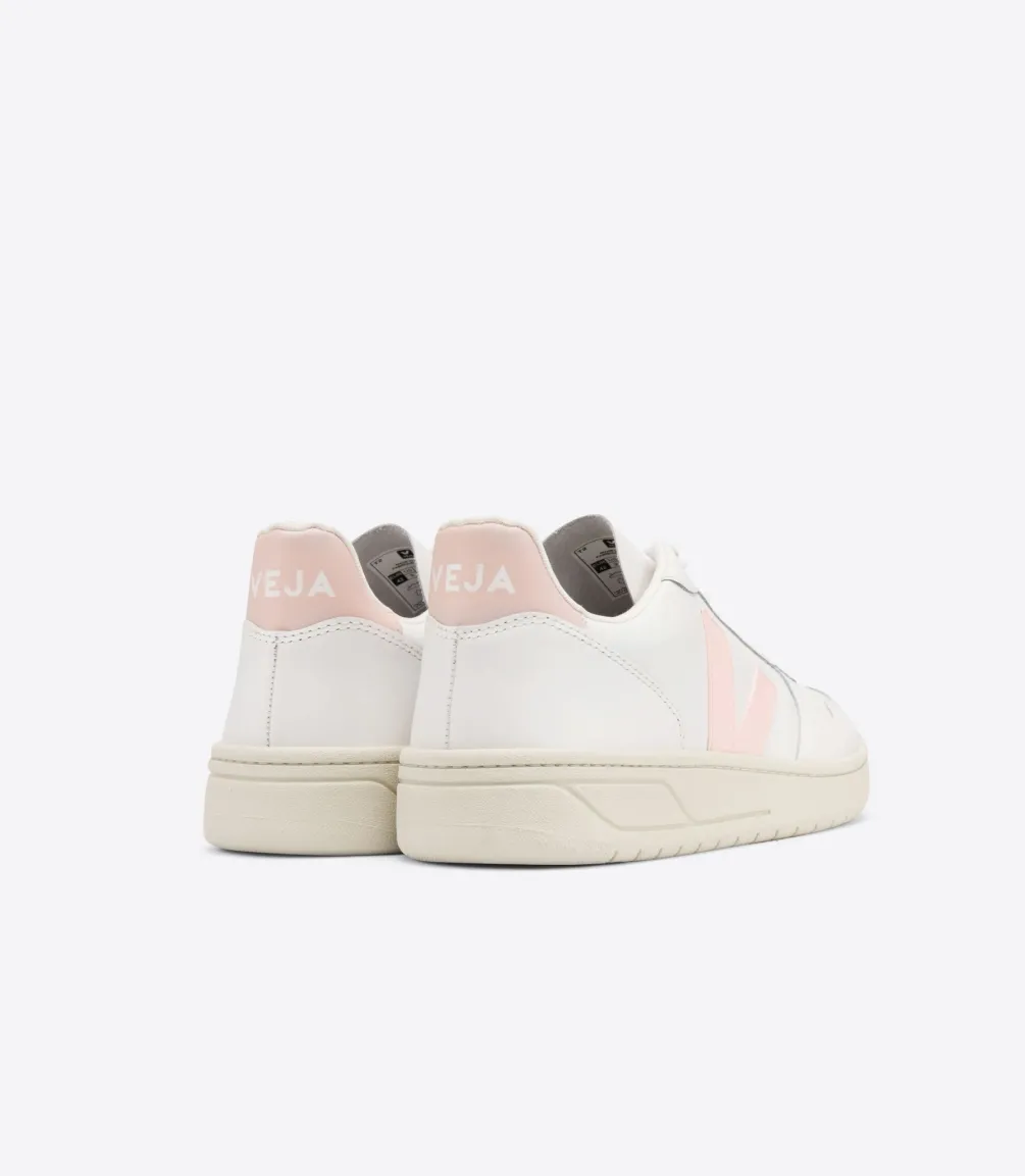 VEJA V-10 LEATHER WHITE PETALE