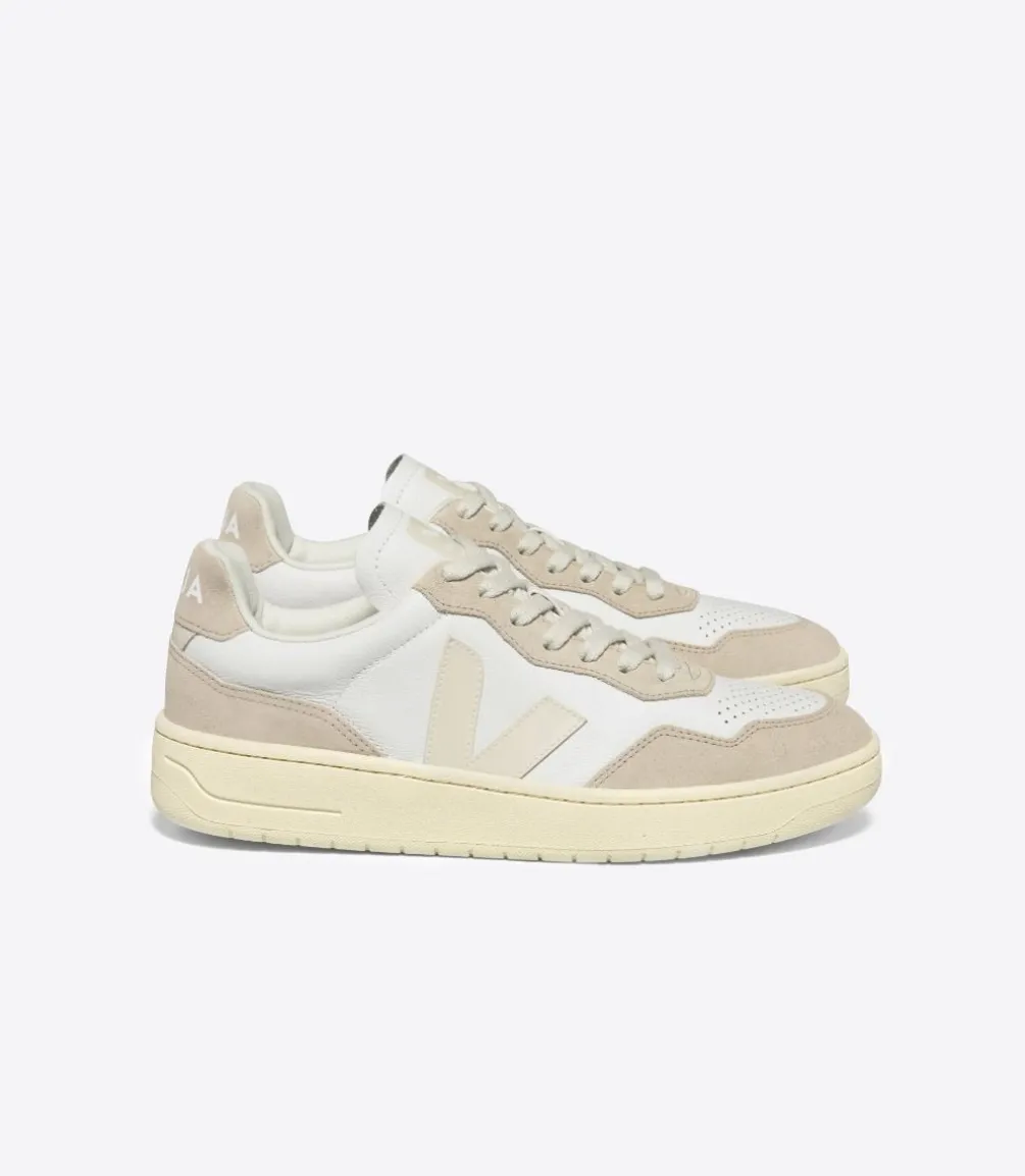 Damen VEJA V-90 LEATHER WHITE PIERRE