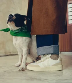 Damen VEJA V-90 LEATHER WHITE PIERRE