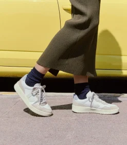 Damen VEJA V-90 LEATHER WHITE PIERRE STEEL