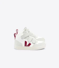Kinder VEJA V-10 MID B-MESH WHITE MARSALA