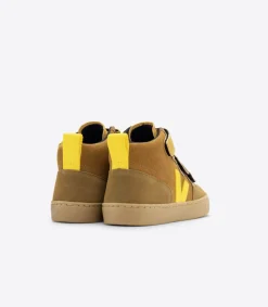 Kinder VEJA V-10 MID SUEDE MULTICO CAMEL TONIC