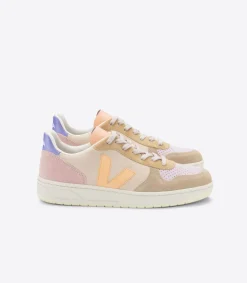 Damen VEJA V-10 SUEDE MULTICO PEACH