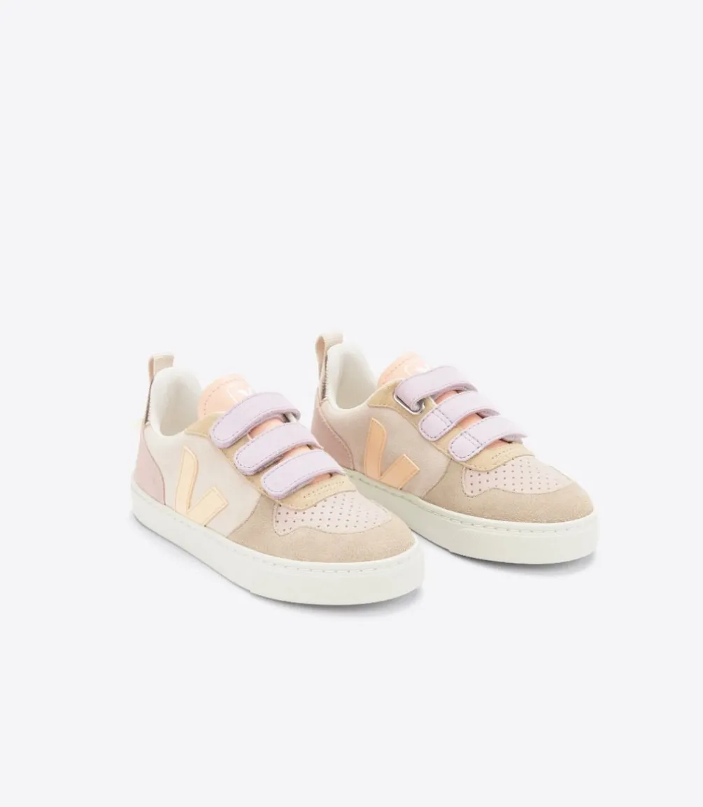 Kinder VEJA V-10 SUEDE MULTICO SABLE