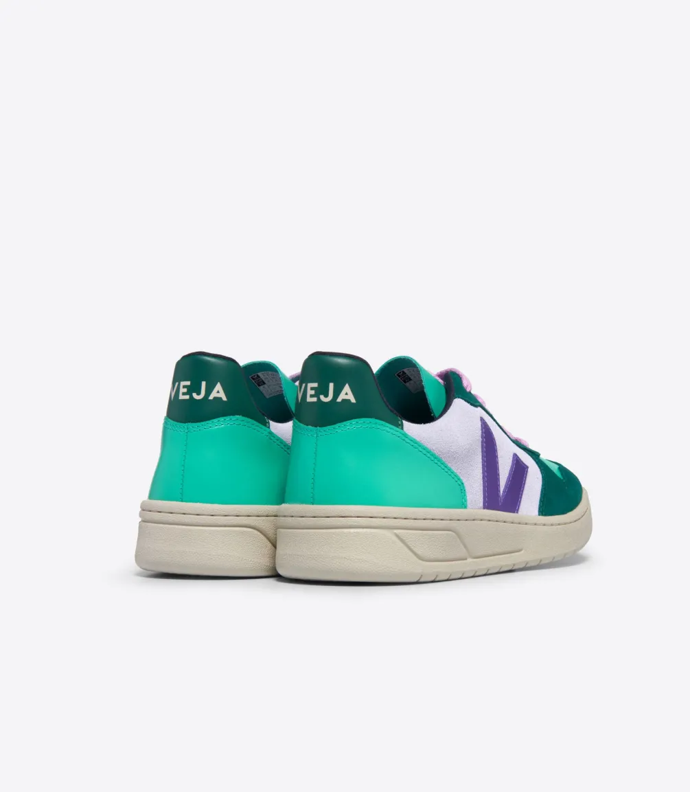 Damen VEJA V-10 SUEDE MULTICO SWAN PURPLE PIERRE