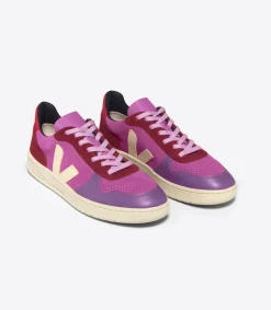 Damen VEJA V-10 SUEDE MULTICO ULTRAVIOLET CALCAIRE