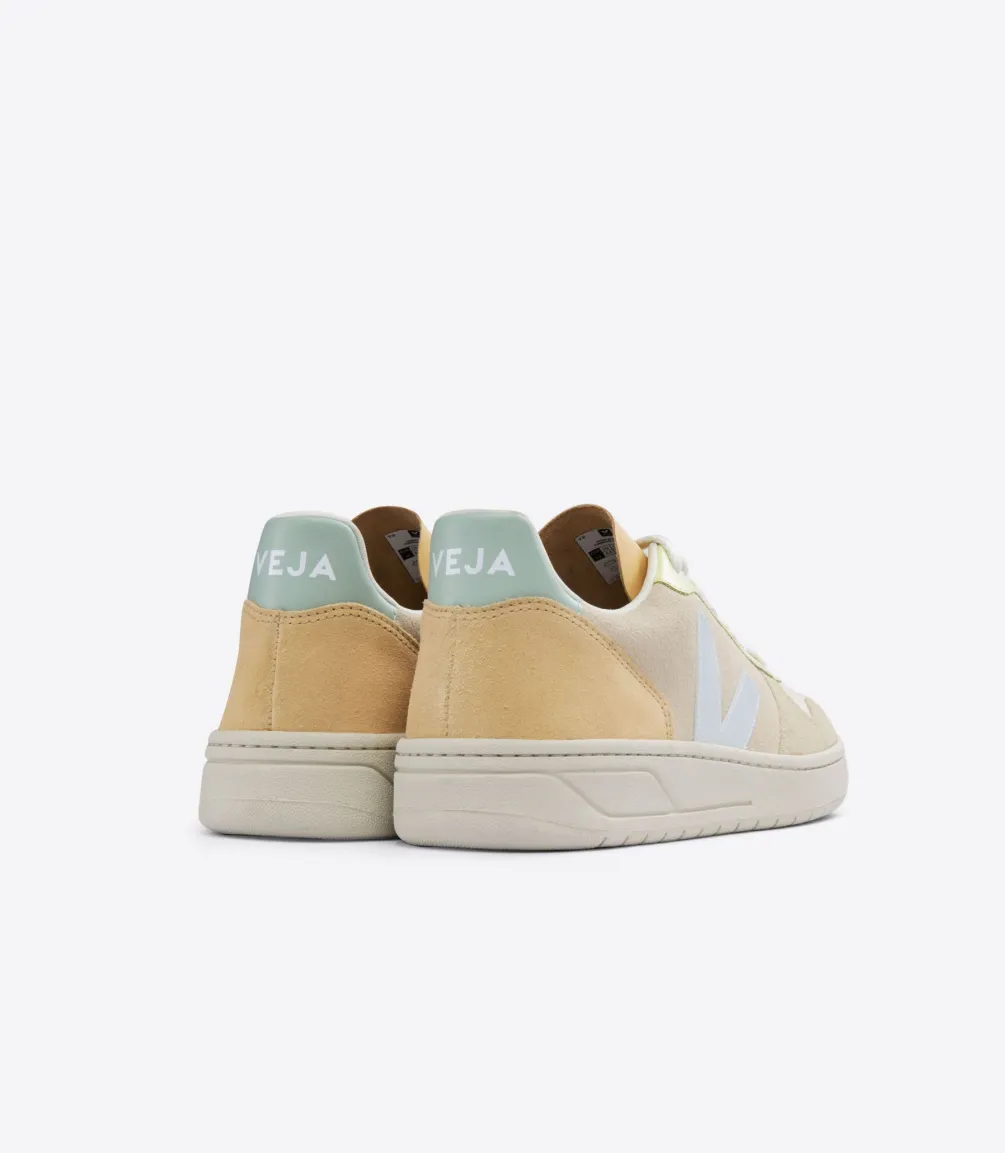 Damen VEJA V-10 SUEDE SABLE MENTHOL MULTICO