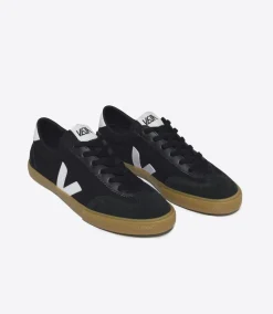 Damen VEJA VOLLEY CANVAS BLACK WHITE NATURAL