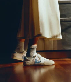 Damen VEJA VOLLEY CANVAS WHITE AQUA