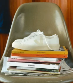 Damen VEJA WATA II LOW CANVAS WHITE PIERRE